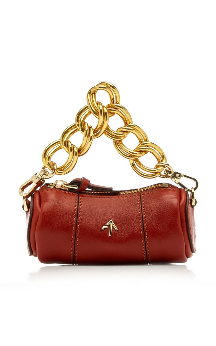 Manu Atelier Micro Cylinder Leather Shoulder Bag