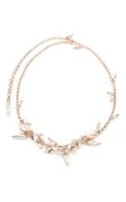 Ryan Storer Graduated Swarovski Crystal Chain Necklace With Thorn Crystal Details