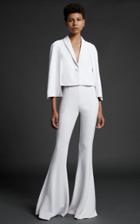 Moda Operandi Cushnie Short Jacket With Caped Sleeves And Button Closures Size: 0
