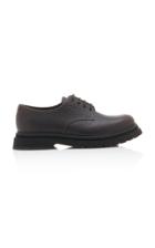 Prada Textured-leather And Rubber Derby Shoe