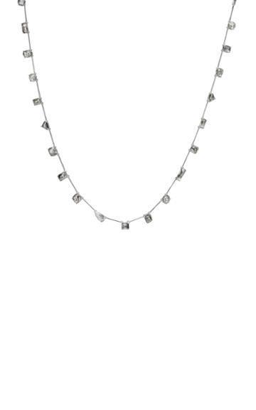 Moda Operandi Nina Runsdorf 18k White Gold Clair De Lune Grey Diamond Necklace
