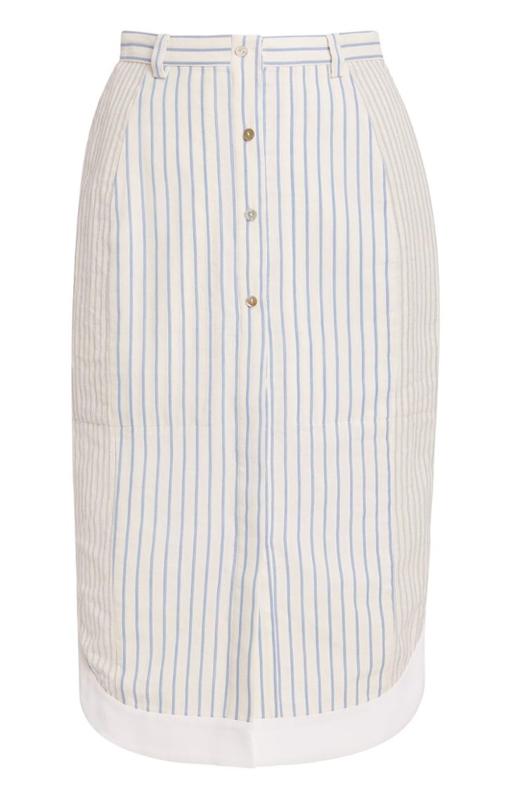 Moda Operandi Altuzarra Garance Cotton-linen Skirt