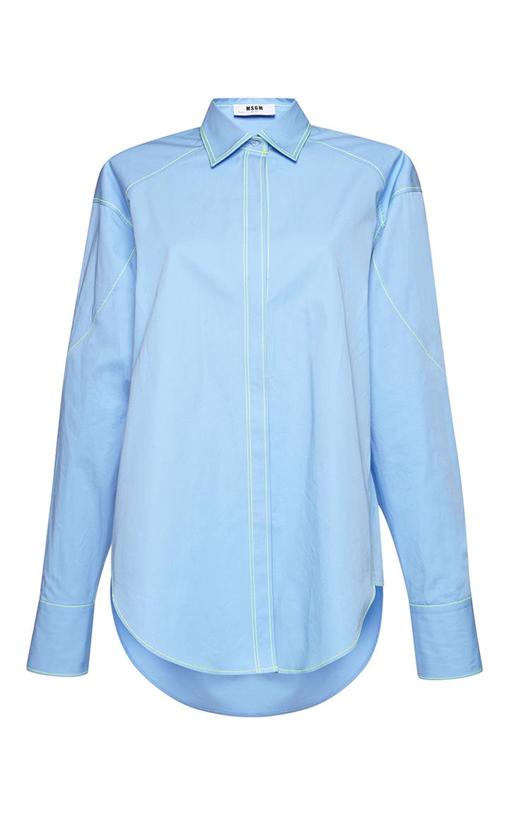 Msgm Classic Cotton Long Shirt