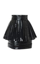 Balmain Pleated Patent Skirt