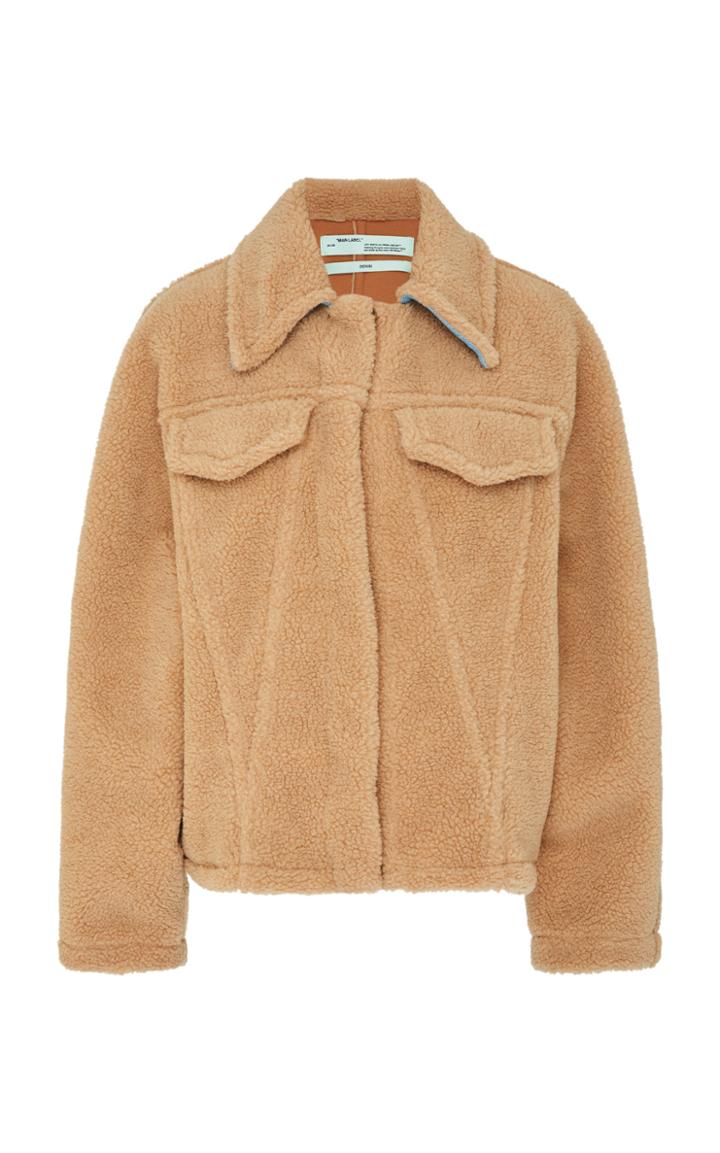 Off-white C/o Virgil Abloh Bear Faux Shearling Jacket