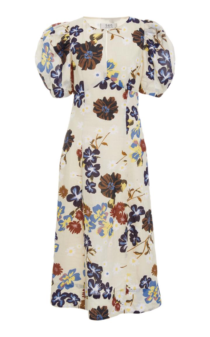 Sea Margherite Printed Cotton Dress