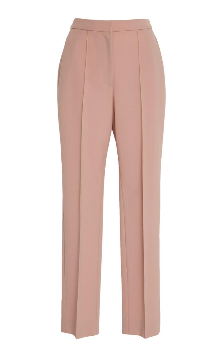 Elizabeth Kennedy Stretch Wool Straight Leg Trousers