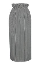 Miu Miu Striped Midi Skirt