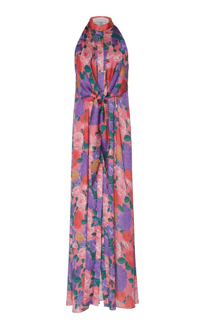 Sandra Mansour Jardin Exotique Floral Maxi Dress
