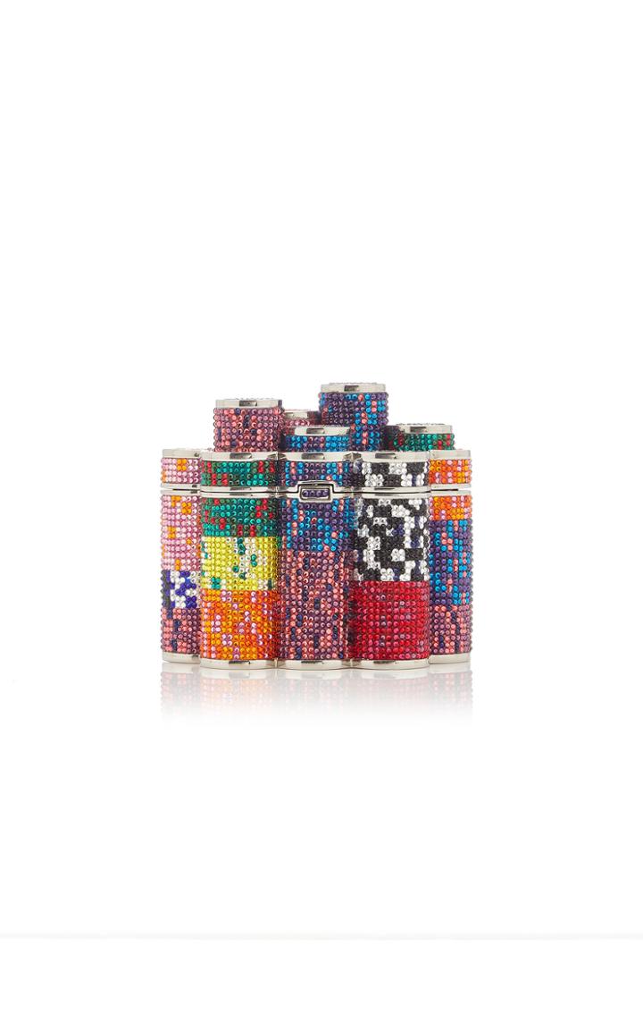 Judith Leiber Couture Poker Chips Crystal Clutch