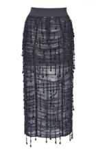 Moda Operandi Dolce & Gabbana Ruched Chiffon Pencil Skirt