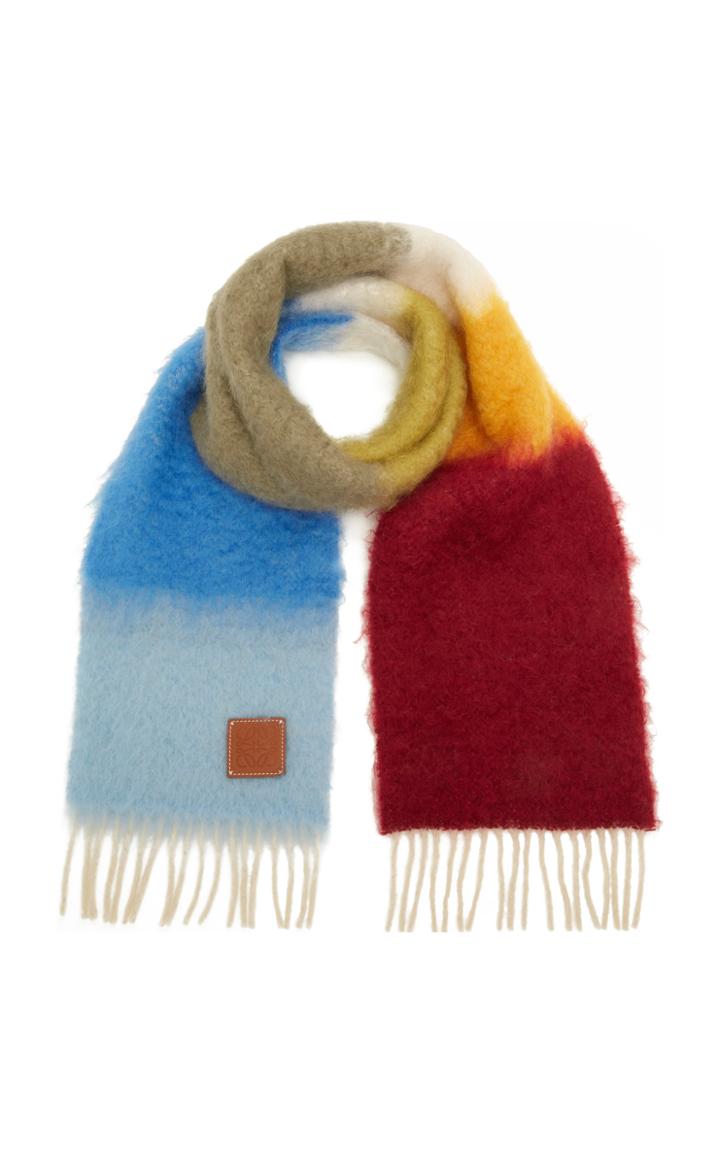 Moda Operandi Loewe Striped Mohair Scarf
