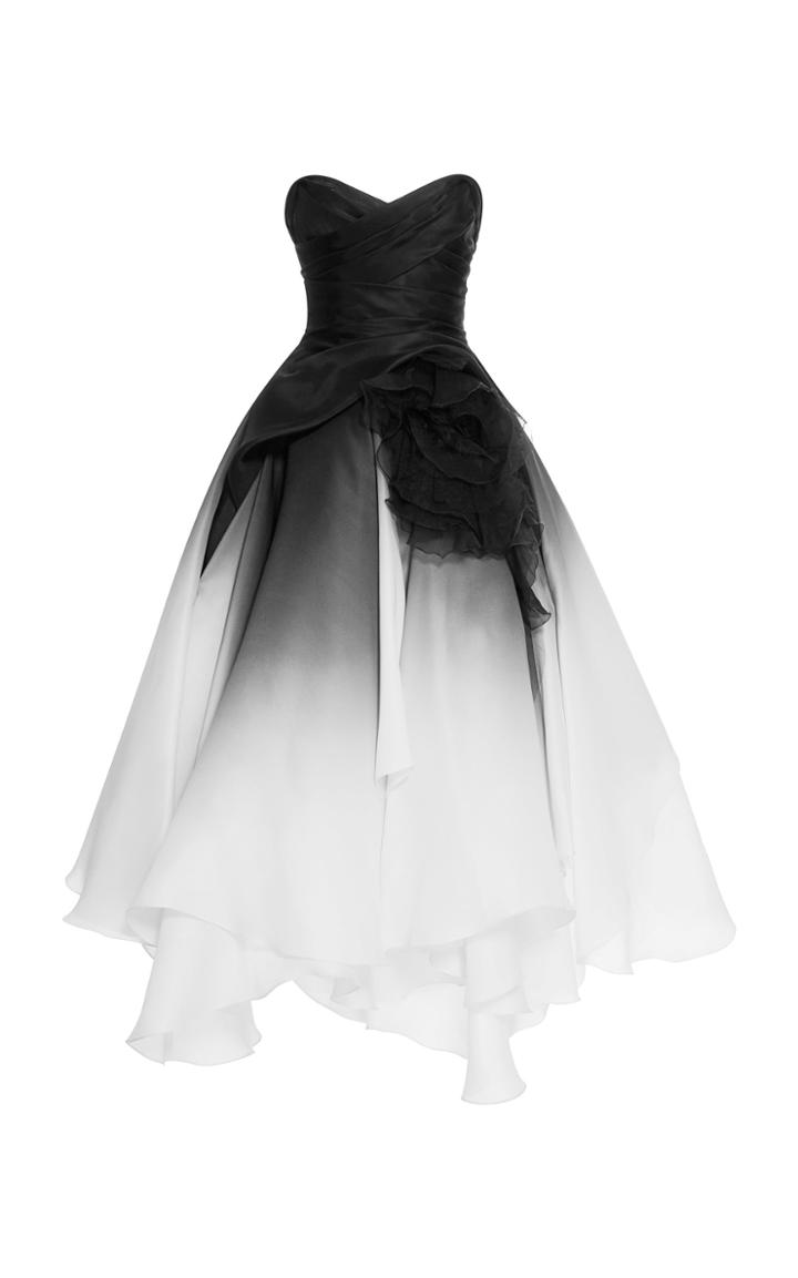 Marchesa Ombre Silk Gown
