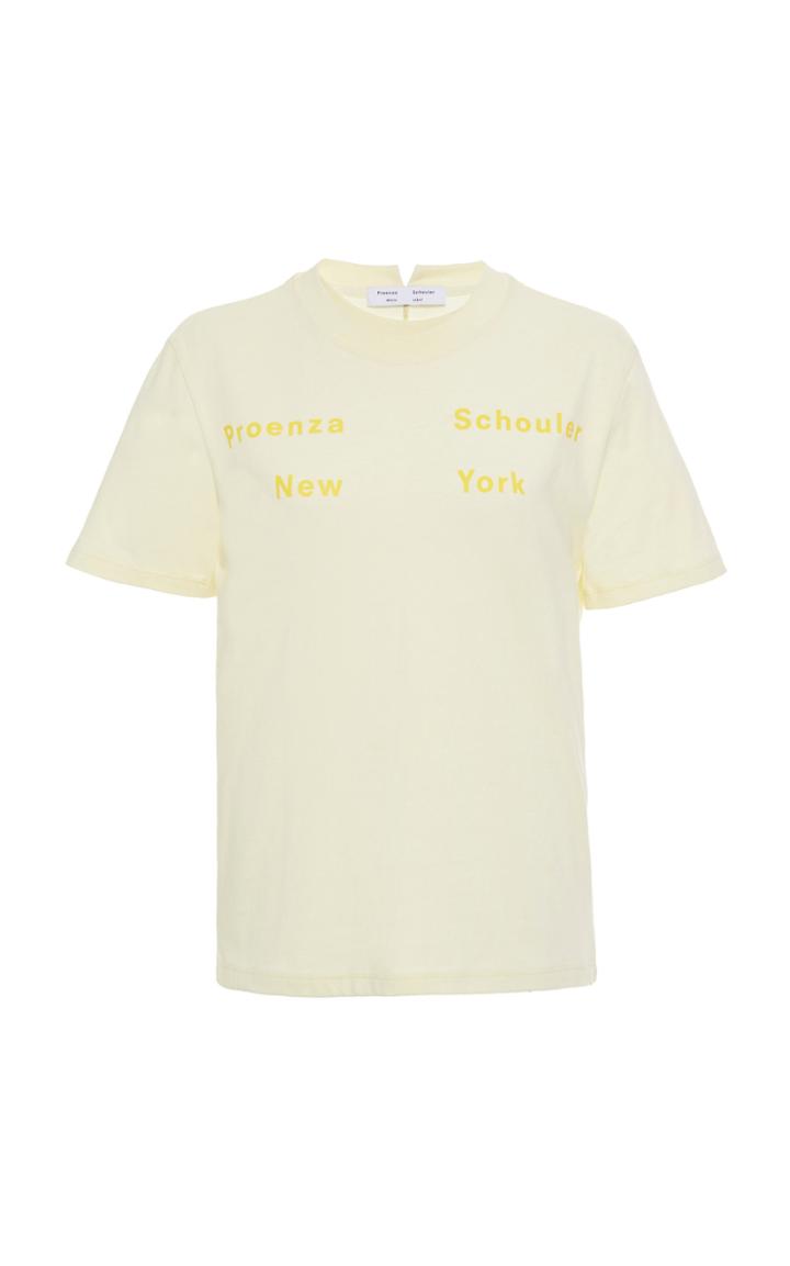 Moda Operandi Proenza Schouler Pswl Jersey Ps Ny Print Short Sleeve Tshirt Size: M
