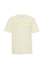 Moda Operandi Proenza Schouler Pswl Jersey Ps Ny Print Short Sleeve Tshirt Size: M