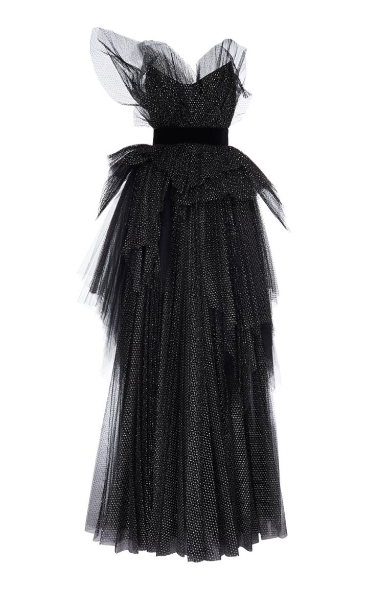 Moda Operandi Ralph & Russo Glitter Pleat Ball Gown Size: 34