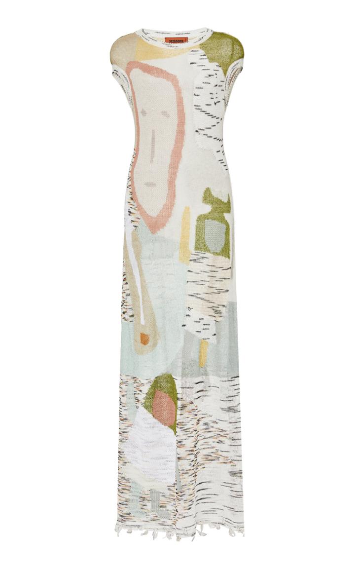 Missoni Cap-sleeve Jacquard-knit Dress