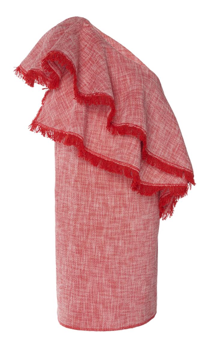Lanvin One-shoulder Cotton-blend Dress