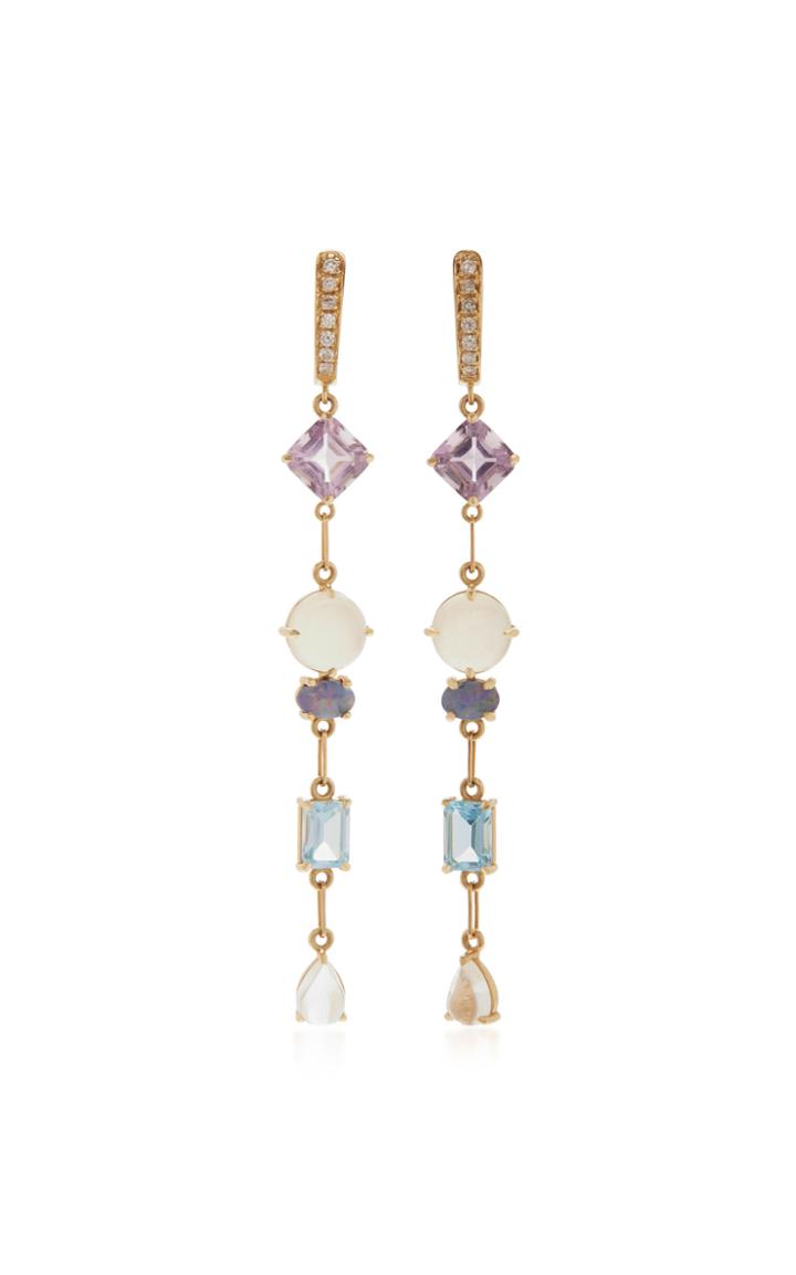 M.spalten 14k Gold And Multi-stone Earrings