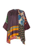 Biyan Jallo Silk Patchwork Top