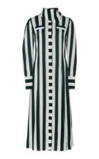 Emilia Wickstead Lucille Striped-patterned Crepe Midi Dress