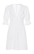 Moda Operandi White Story Cybella Cotton Mini Dress Size: 8