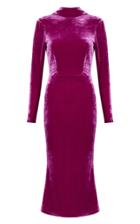 Rachel Gilbert Karoline Embellished Velvet Dress Size: 1