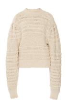 Isabel Marant Mao Cable-knit Cotton-blend Sweater Size: 34