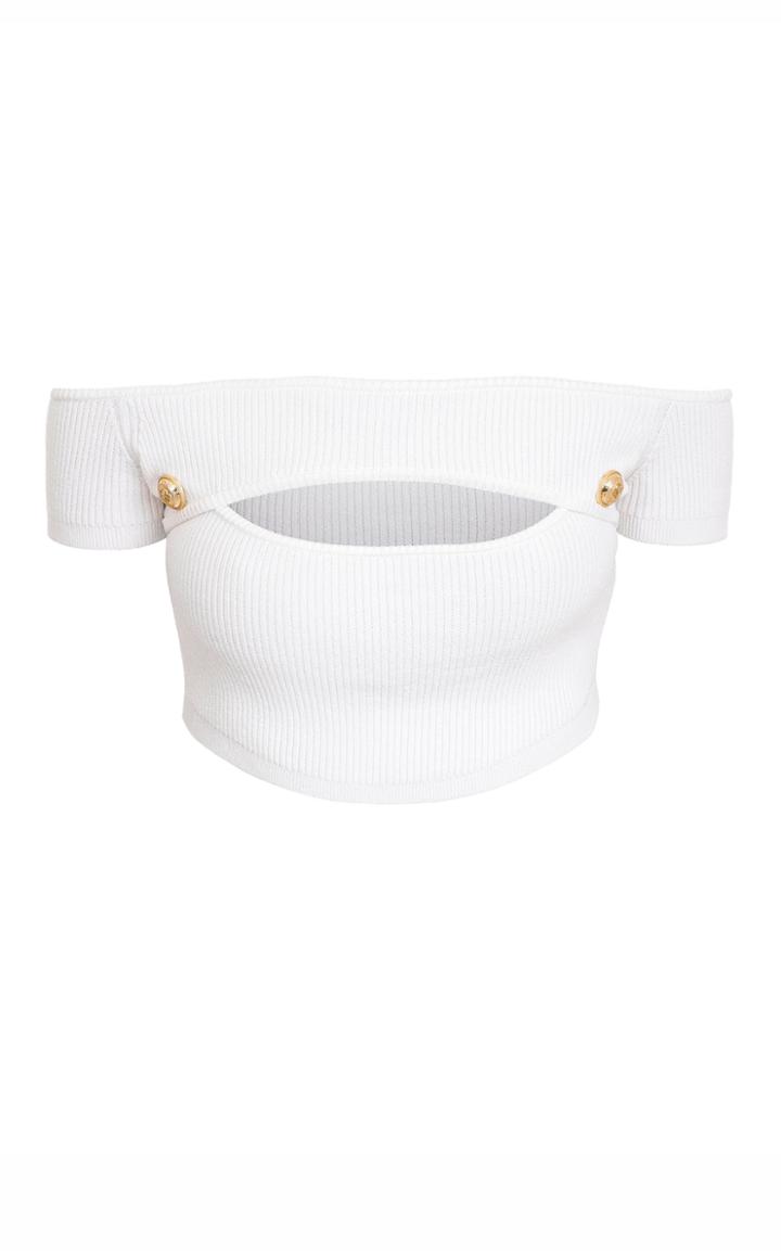 Moda Operandi Balmain Cutout Knit Top