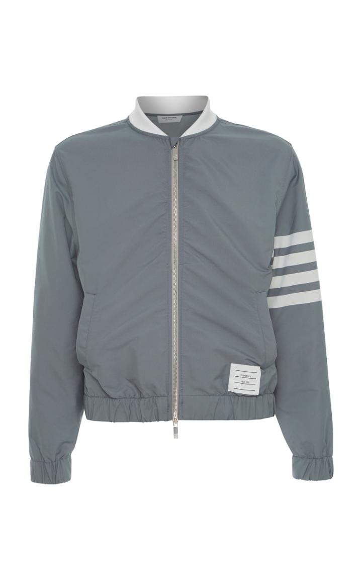 Thom Browne Striped Technical Bomber Jacket