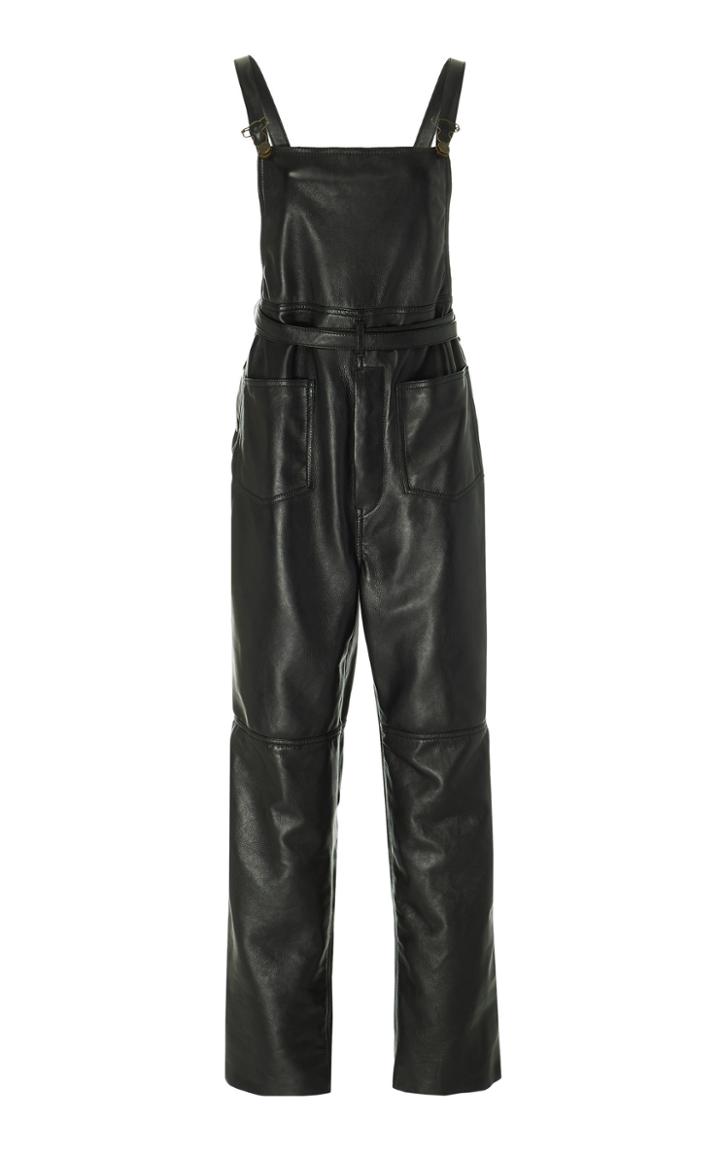 Tre By Natalie Ratabesi Aurora Leather Jumpsuit