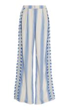 Dodo Bar Or Kika Striped Cotton-gauze Wide-leg Pants