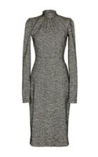 Dolce & Gabbana Grey Virgin Wool Turtleneck Dress