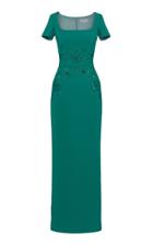 Rami Al Ali Floral Beaded Tubino Dress
