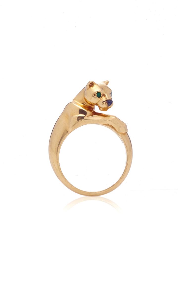 Vintage Cartier 18k Gold Panthre Ring