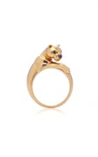 Vintage Cartier 18k Gold Panthre Ring