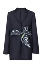 Wynn Hamlyn Exclusive Scarf-detailed Wool Mini Blazer Dress