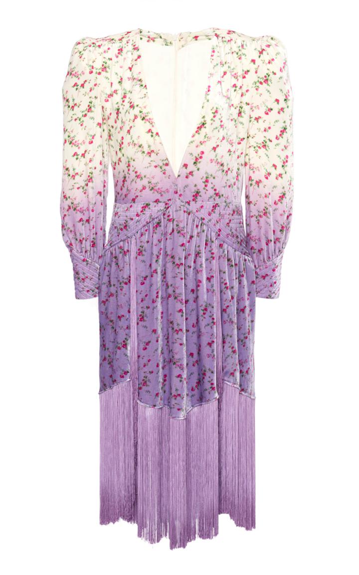 Moda Operandi Philosophy Di Lorenzo Serafini Fringed Velvet Dress