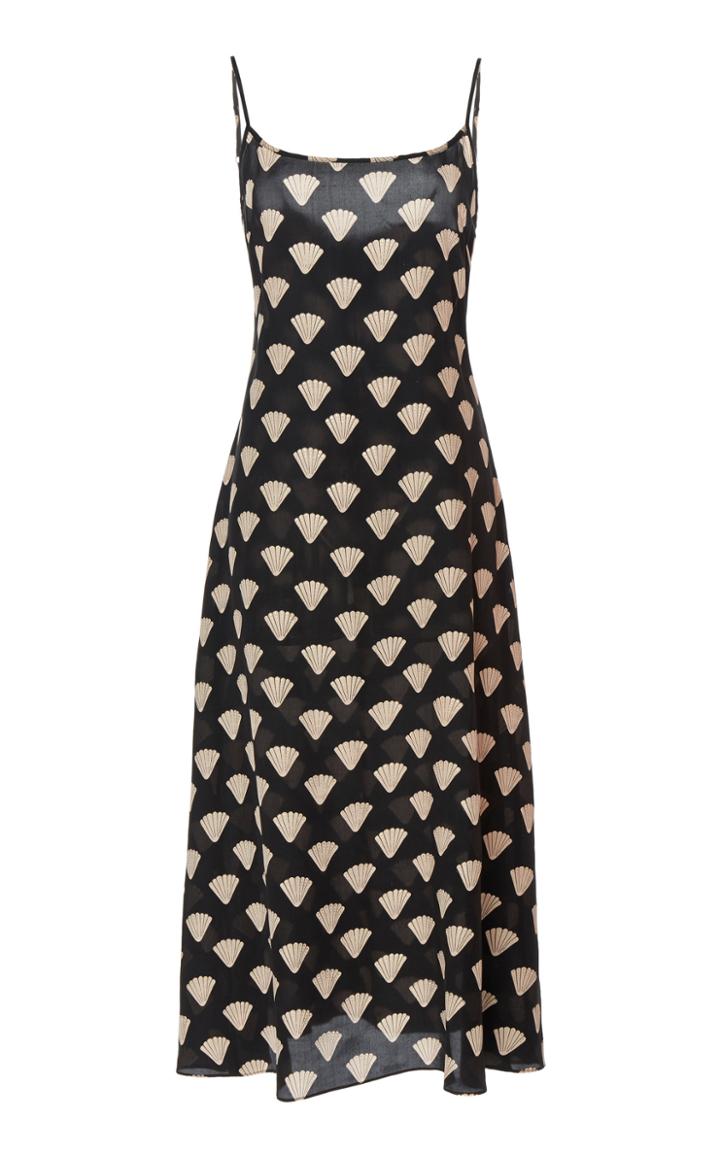 Rixo Holly Silk Cami Midi Dress