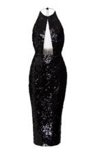 Alex Perry Alexa Sequin Halter Lady Dress