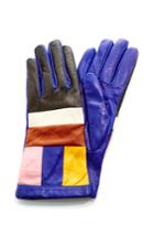Missoni Colorblock Leather Gloves
