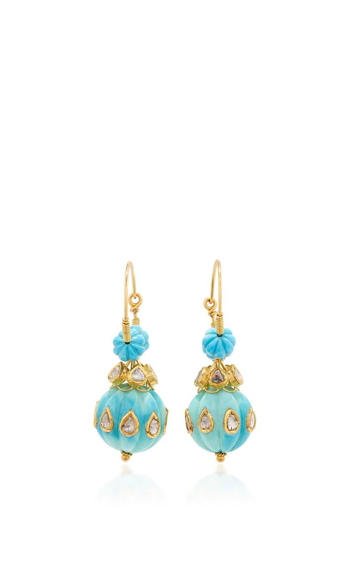 Sanjay Kasliwal Raj Turquoise Earrings