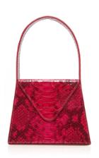 Moda Operandi L'afshar Liza Snake-effect Leather Top Handle Bag