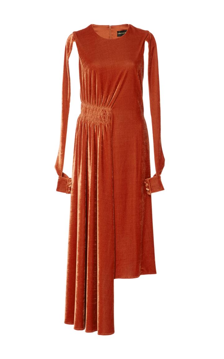 Christian Siriano Velvet Tunic Top