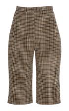 Khaite Ruby Plaid Wool-blend Shorts
