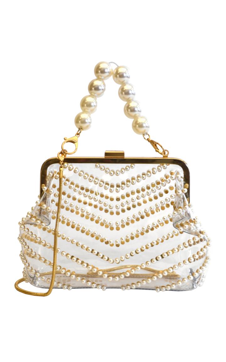 Moda Operandi Zac Zac Posen Lacey Pearl Frame Clutch