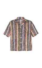 Bode Floral Canopy Striped Shirt