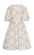 Moda Operandi Tory Burch Taffeta Puffed Sleeve Mini Dress Size: 00