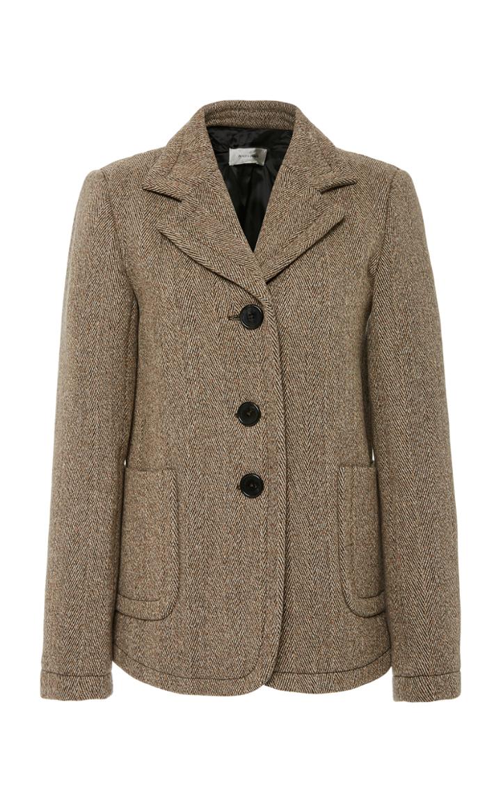 Wales Bonner Tweed Single-breasted Wool-blend Blazer