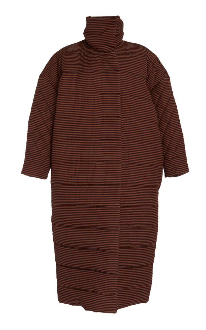 Mara Hoffman Frances Oversized Striped Shell Coat